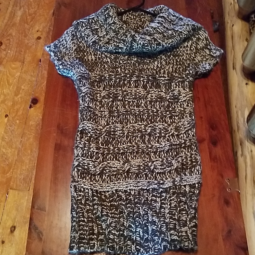 Super Soft Cowl Neck Short Sleeve Sweater